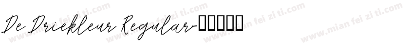 De Driekleur Regular字体转换
